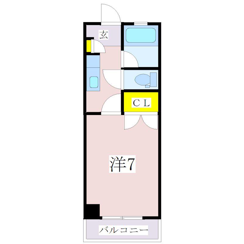 サンパティークヴェール(1K/5階)の間取り写真