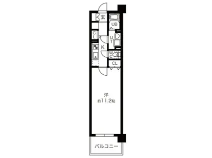 キャッスル常滑 西棟(1K/3階)の間取り写真