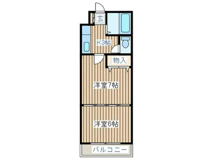 マ・メゾン(2K/3階)の間取り写真