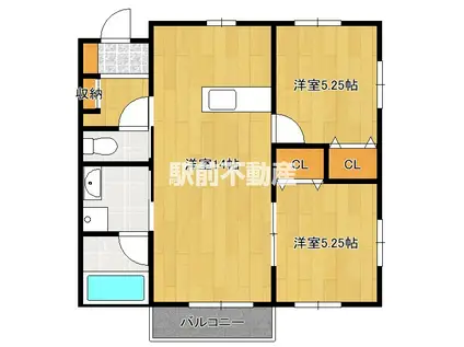 LUCE ARC(2LDK/2階)の間取り写真