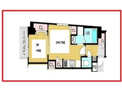 アークレジデンス向島(1DK/3階)の間取り写真