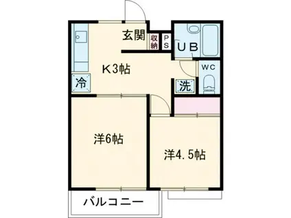 栄町ホームズ(2K/2階)の間取り写真