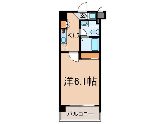 ADEN麻布十番(1K/9階)の間取り写真
