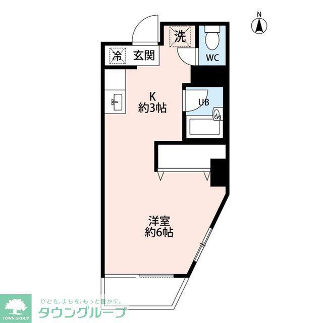 ピエスジョワイユ(1K/3階)の間取り写真