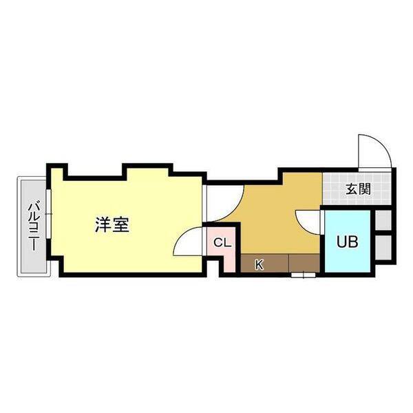 ポコアポコ明石本町メゾン(1K/9階)の間取り写真