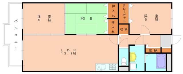 マイアネックス(3LDK/2階)の間取り写真