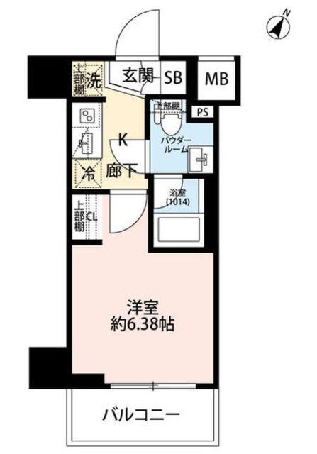 プレール・ドゥーク川口並木(1K/3階)の間取り写真