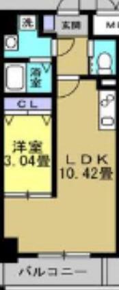 リアライズ堺宿院(1LDK/10階)の間取り写真