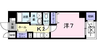 阪急千里線 吹田駅(阪急) 徒歩13分 4階建 築16年(1K/3階)の間取り写真