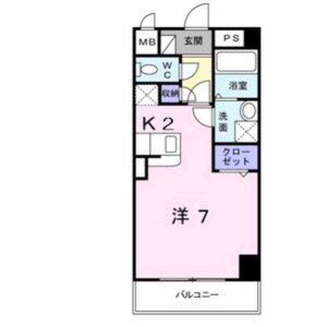 シトラセイトマンション(ワンルーム/2階)の間取り写真
