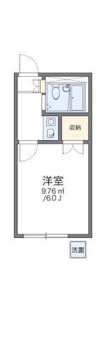 レオパレス高上(1K/1階)の間取り写真