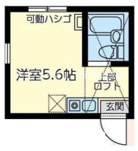 ユナイト保土ヶ谷グローラルオーラ(ワンルーム/1階)の間取り写真