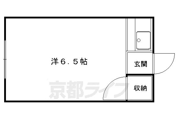 倉橋マンション(1K/3階)の間取り写真