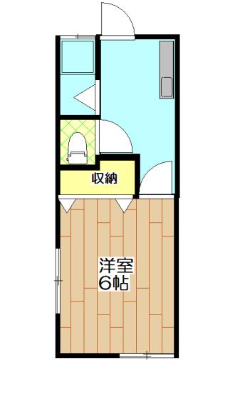コーポ佐野(1K/2階)の間取り写真