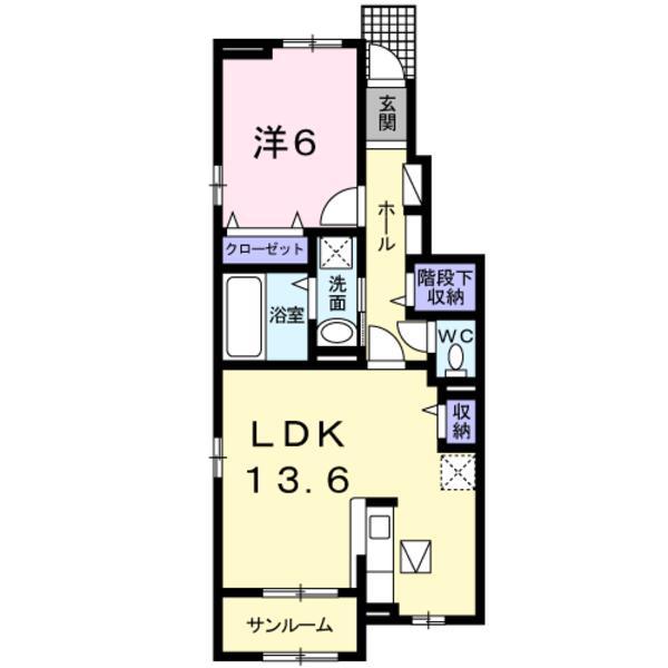 SUNNY MAISON Ⅱ(1LDK/1階)の間取り写真