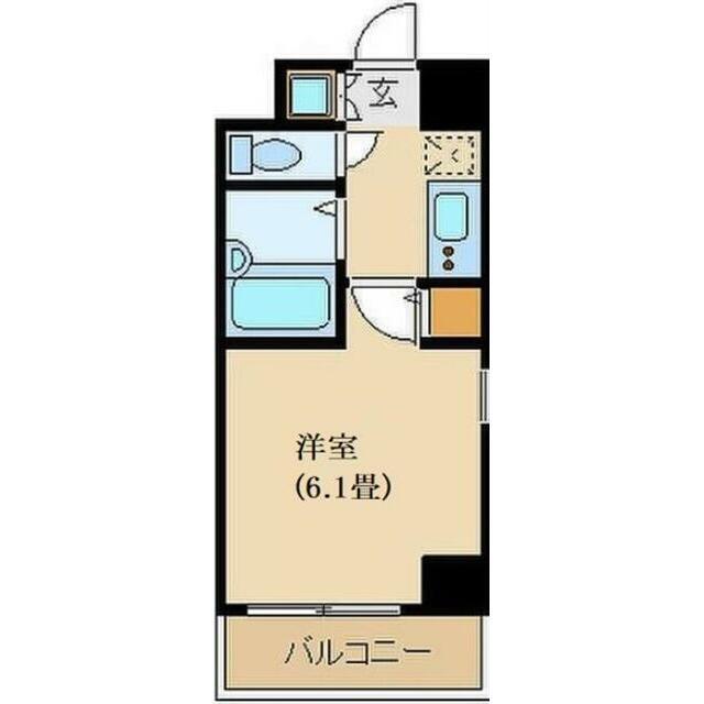 プレール・ドゥーク大森(1K/2階)の間取り写真