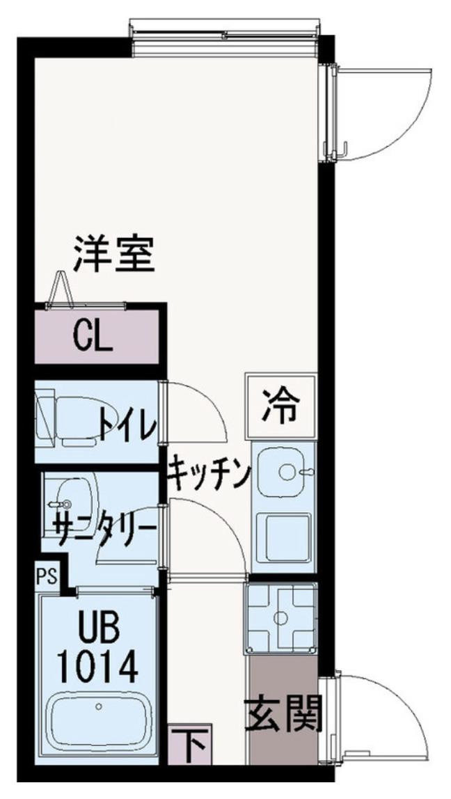 KS武蔵関(ワンルーム/2階)の間取り写真