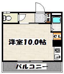 リブジョイみのしま(ワンルーム/3階)の間取り写真