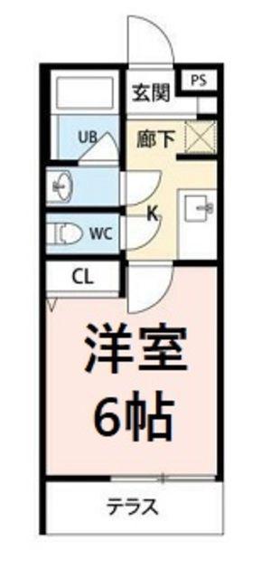 グレイス岩槻(1K/2階)の間取り写真