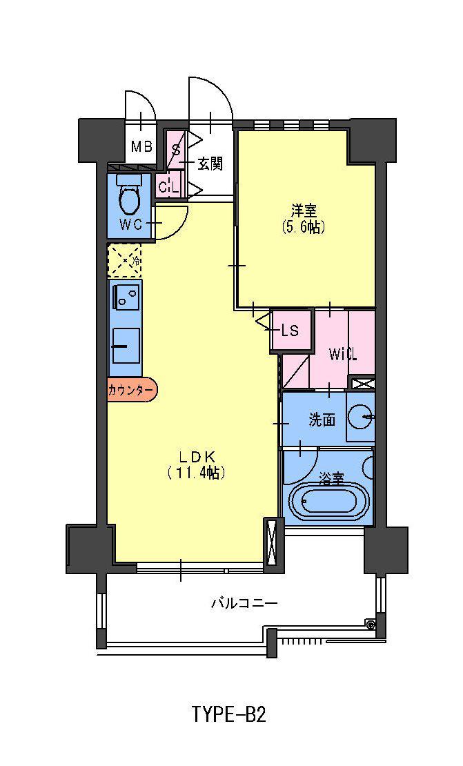 IZ RESIDENCE(1LDK/9階)の間取り写真