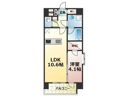 LA GRACE SENBAYASHI(1LDK/5階)の間取り写真