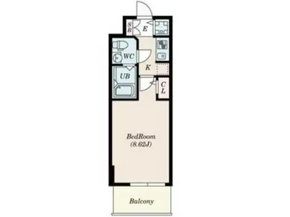 エスレジデンス神戸磯上通(1K/11階)の間取り写真