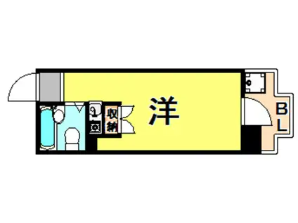 ネオダイキョー三宮(ワンルーム/2階)の間取り写真
