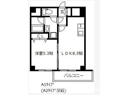 ビータ・コモダ・博多(1LDK/3階)の間取り写真