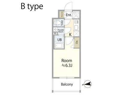 エスリード新大阪グランファースト(1K/10階)の間取り写真