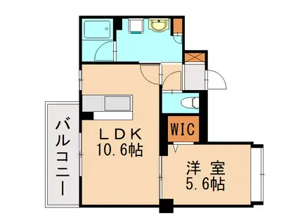 リバティ13(1LDK/3階)の間取り写真