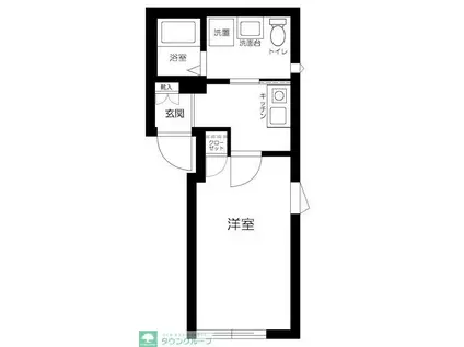 GLICION竹ノ塚(1K/3階)の間取り写真