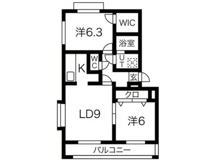 アルヴェアーレ大塚II(2LDK/2階)の間取り写真