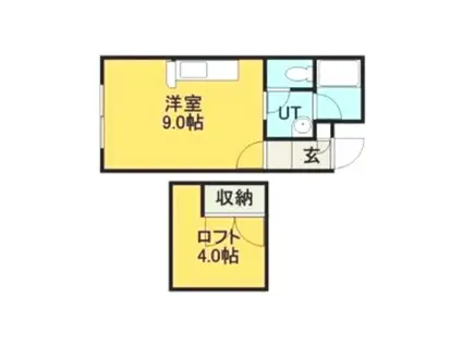 マイハウス前田I(ワンルーム/1階)の間取り写真