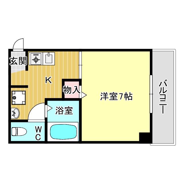 STONE MONAR(1K/8階)の間取り写真
