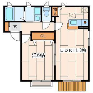 シャーメゾン湘南(1LDK/1階)の間取り写真