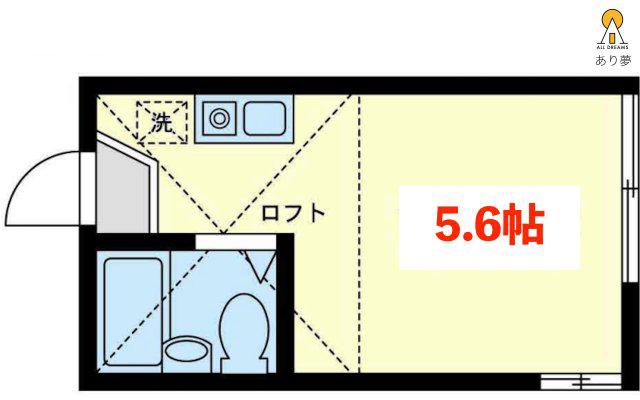 NEO STAGE下末吉 壱番館(ワンルーム/2階)の間取り写真