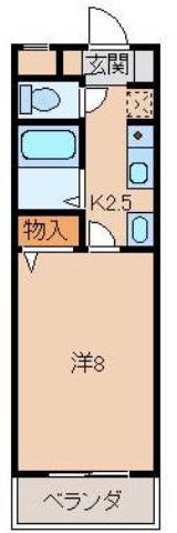 A&Sコーポ(1K/3階)の間取り写真