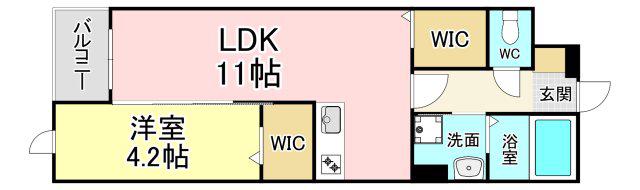 ルナベル(1LDK/3階)の間取り写真