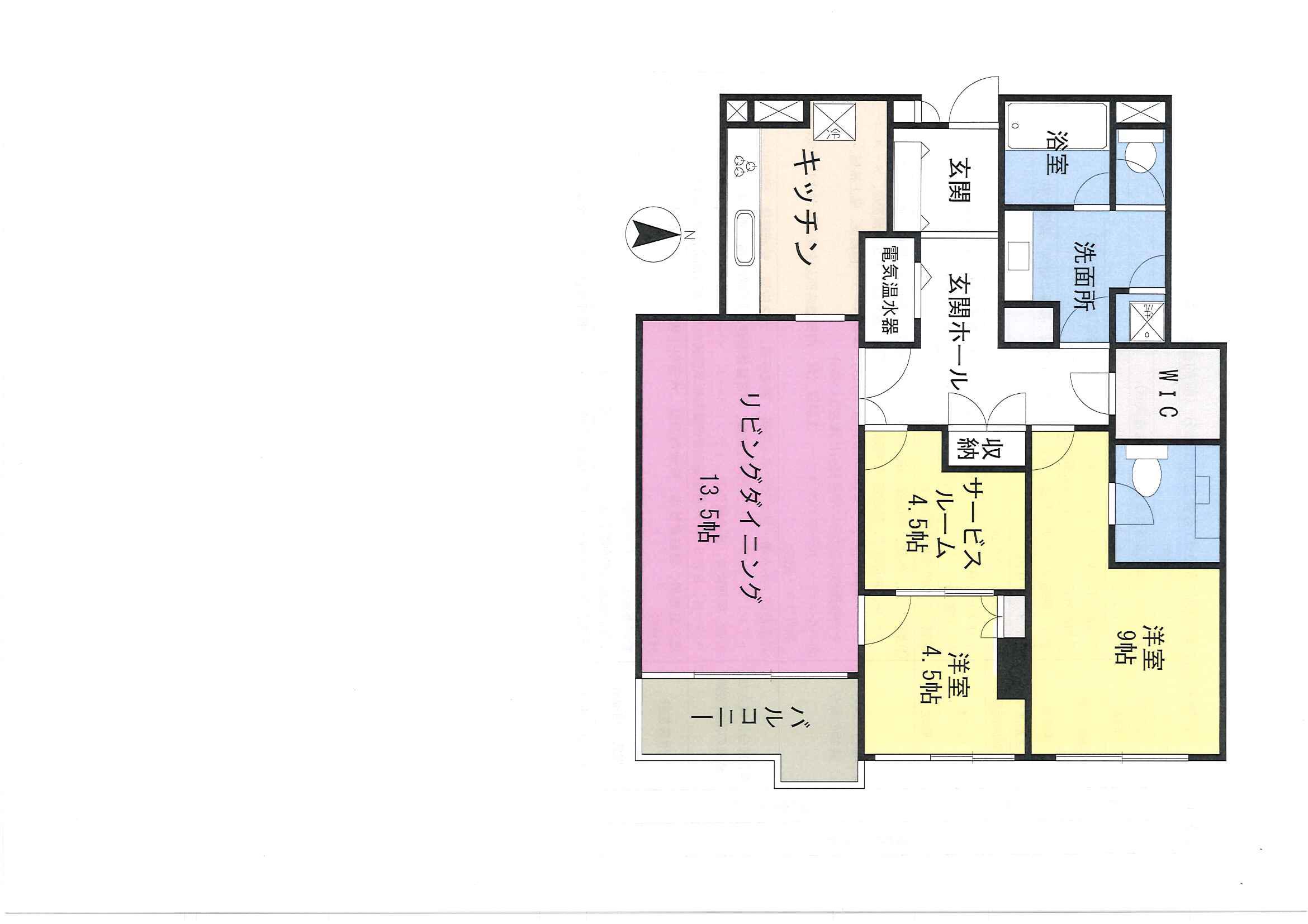 ルミナス一番町(2SLDK/2階)の間取り写真