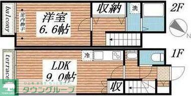 サワープレシャス(1LDK/1階)の間取り写真