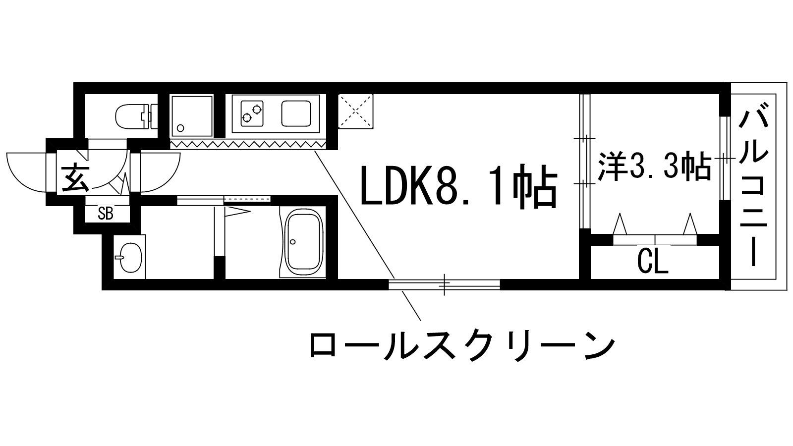 VIEVLE IKEDA(1LDK/2階)の間取り写真