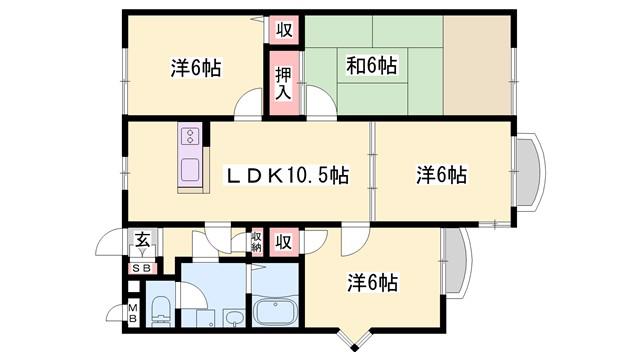 FORTUNA(4LDK/1階)の間取り写真