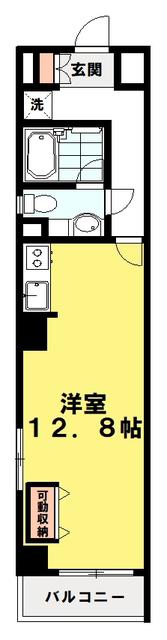 ARBOL WASEDA(1K/3階)の間取り写真
