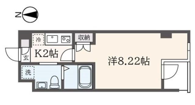 NS COURT 139(1K/3階)の間取り写真