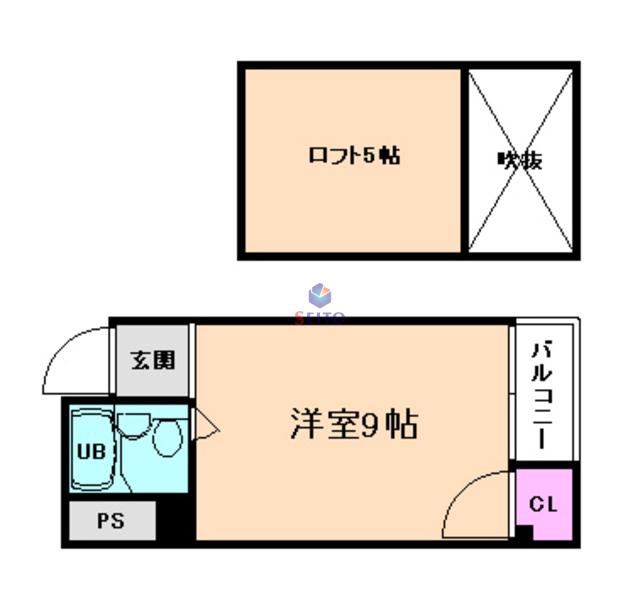 ルミナス福島(ワンルーム/5階)の間取り写真