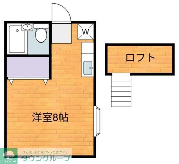 サンライズ東小金井(ワンルーム/2階)の間取り写真