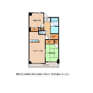 MKタワービレッジII(2LDK/2階)の間取り写真