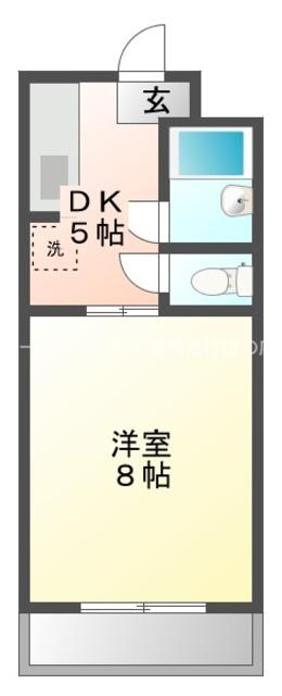 ウイングコートEXCELLENCE(1DK/4階)の間取り写真