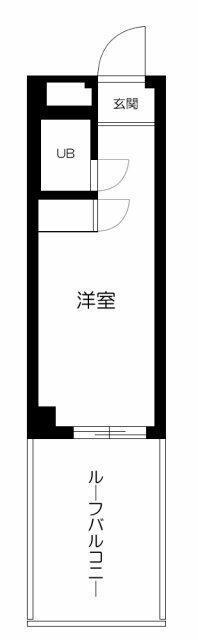 ハイシティ高田馬場(ワンルーム/3階)の間取り写真