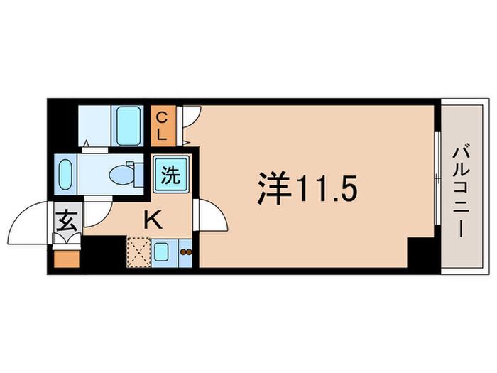 アーバンフラッツ池袋プレミアム(1K/23階)の間取り写真